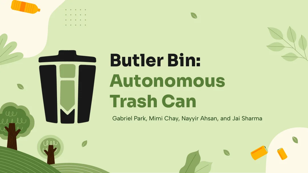 ButlerBin presentation, slide 1. Summary is available below.